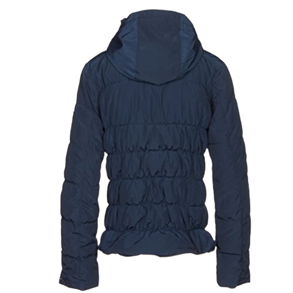 OBERMEYER Leighton Insulated Hooded Ski Jacket Navy Blue Women's Size 6 - Picture 2 of 16